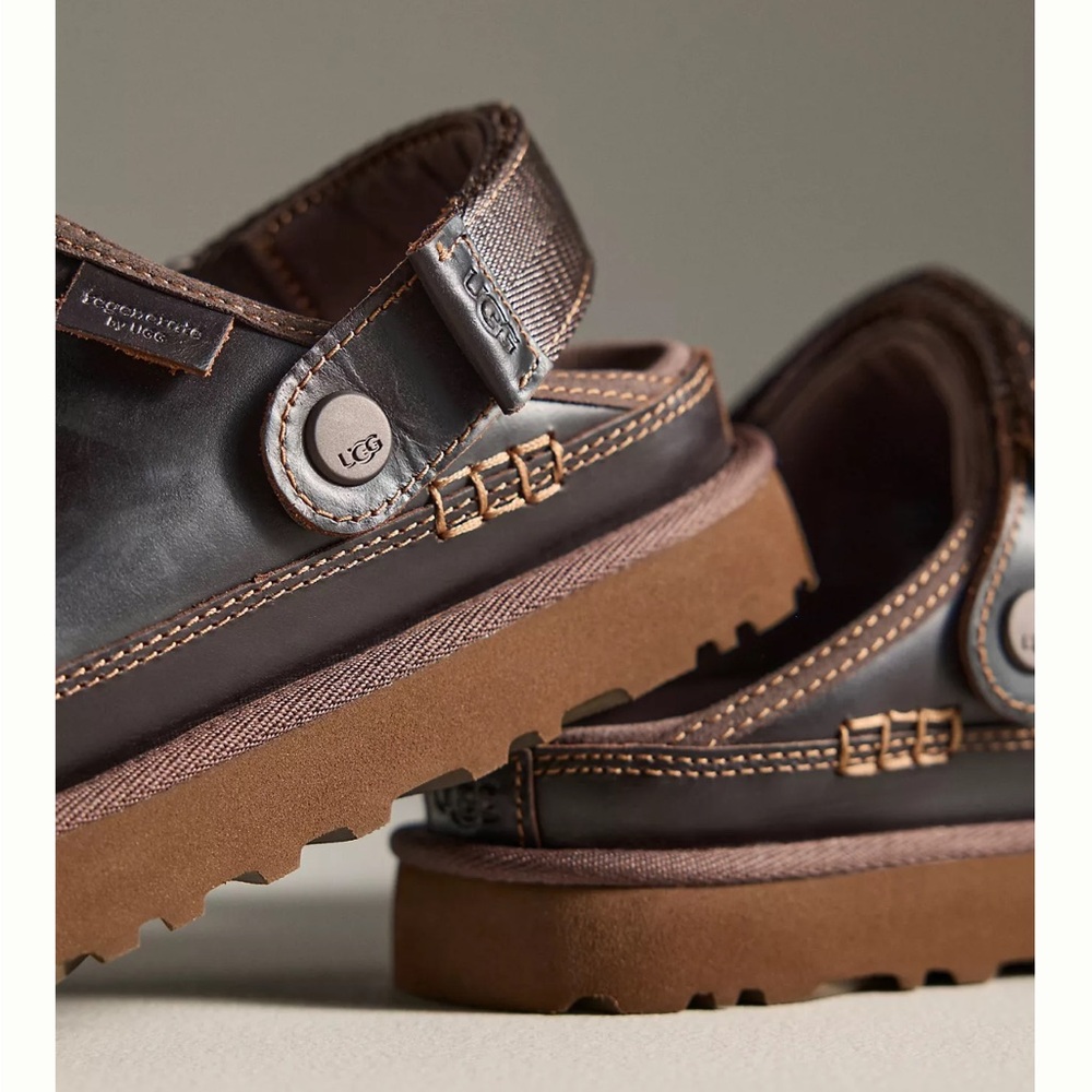 UGG® Goldenstar Slingback Clogs in Ironwood - Picture 4 of 5
